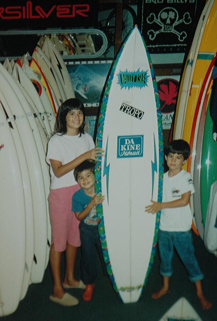 Neal shaping Lightning Bolt Surfboards on Maui.